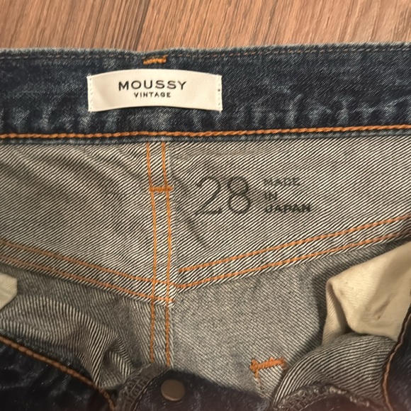 Moussy Vintage mv Walnut Straight Leg Jeans in Dark Blue, size 28 - Picture 7 of 16